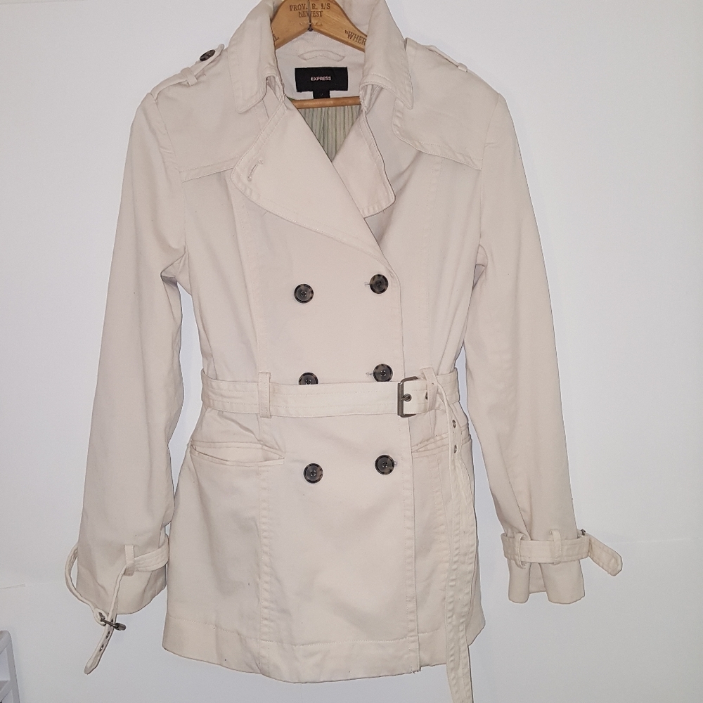 EXPRESS Classic Trench Coat Size M